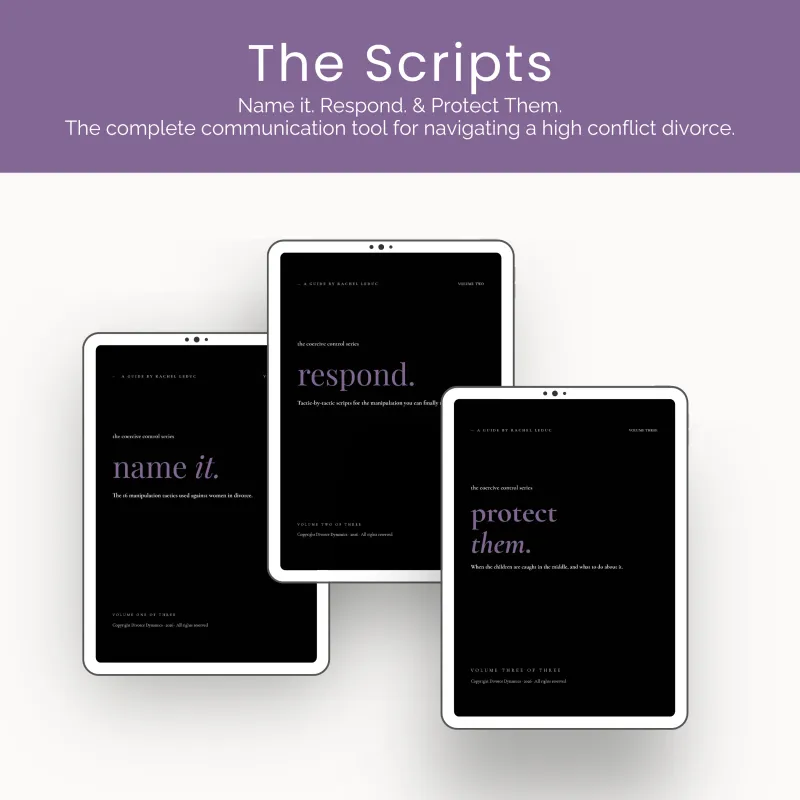 The Coercive Control Series Scripts