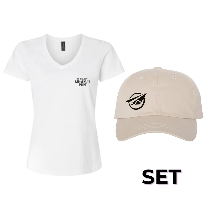 Shirt + Hat Set ~ Faulty Meatsuit Pilot