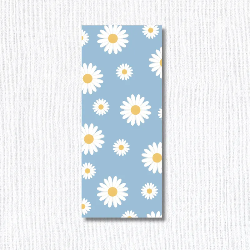 Blue Daisy Laminated Bookmark Pattern