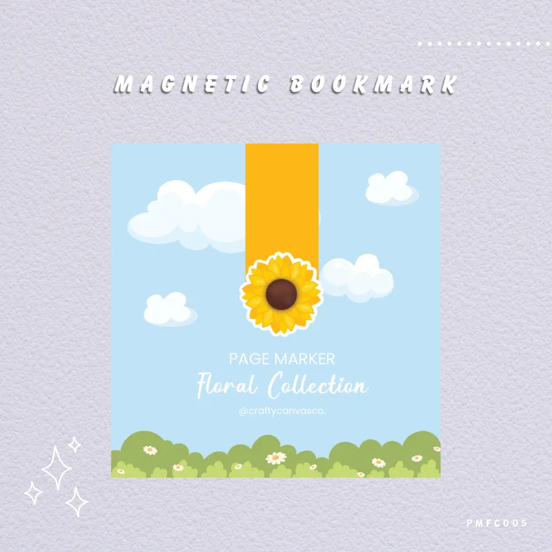 Sunflower (Floral Collection) - Magnetic Bookmark