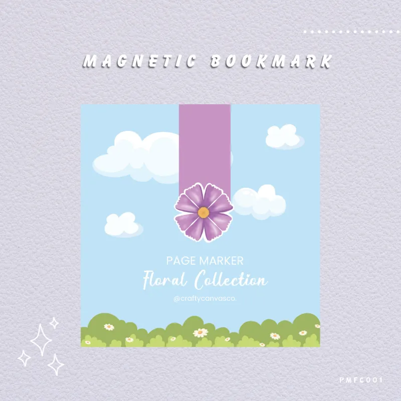 Aster (Floral Collection) - Magnetic Bookmark