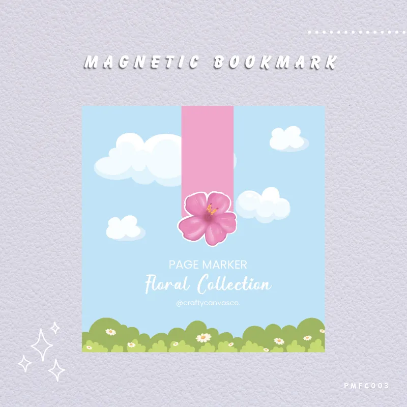 Hibiscus (Floral Collection) - Magnetic Bookmark