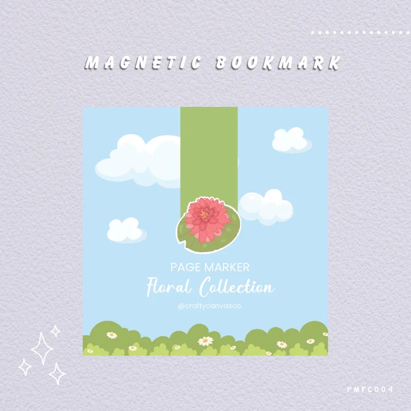 Water Lily (Floral Collection) - Magnetic Bookmark