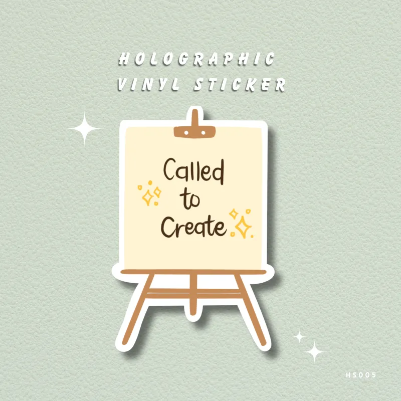 Called to Create Holographic Sticker