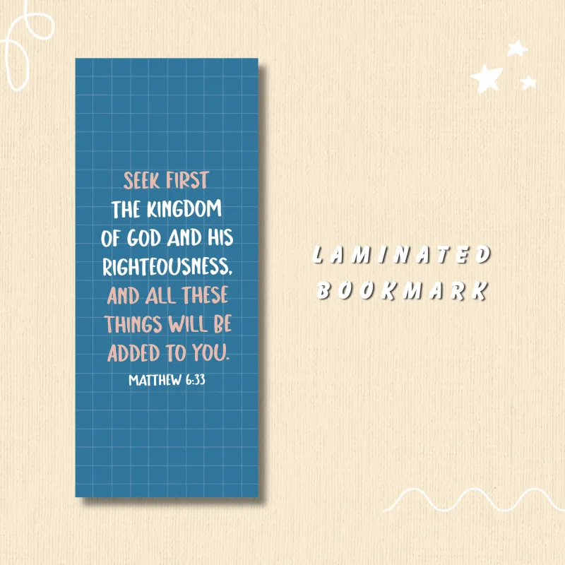 Matthew 6:33 Laminated Bookmark