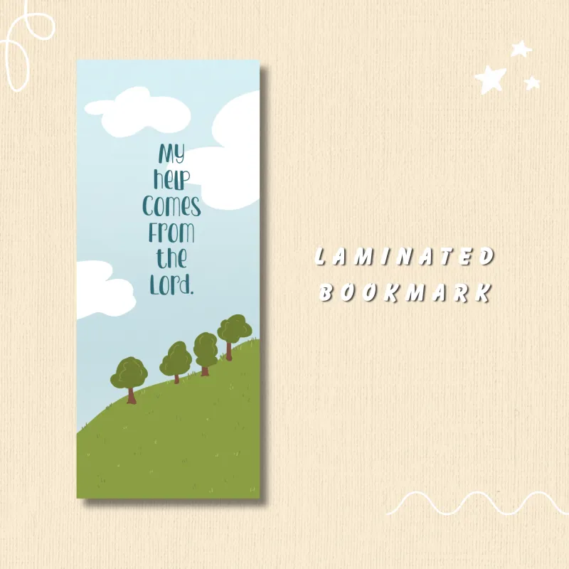 My Help Comes from the Lord Laminated Bookmark