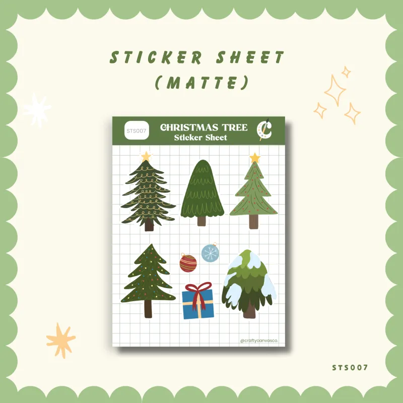 Christmas Tree Sticker Sheet
