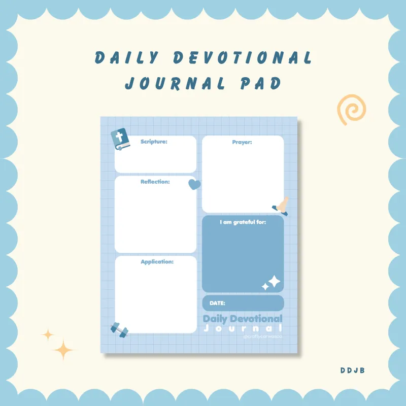 Daily Devotional Journal Notepad