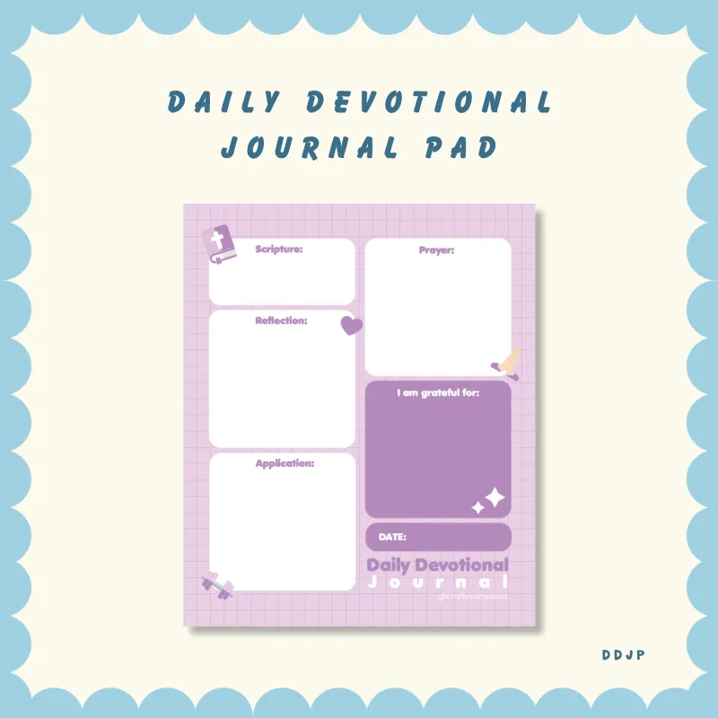 Daily Devotional Journal Notepad