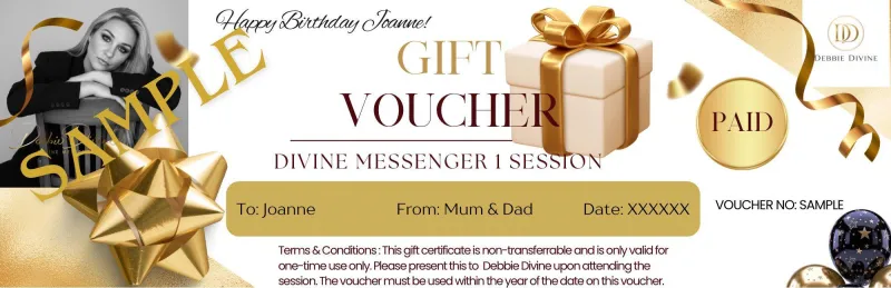 Products & Packages Gift Voucher ~ Gift Certificate ~ Gift Sessions