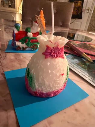 Winter Bloom Christmas Eve Candle