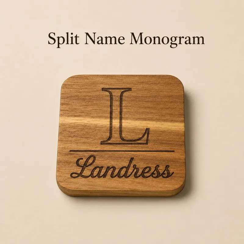 Personalized Wooden Coasters - Set of 4