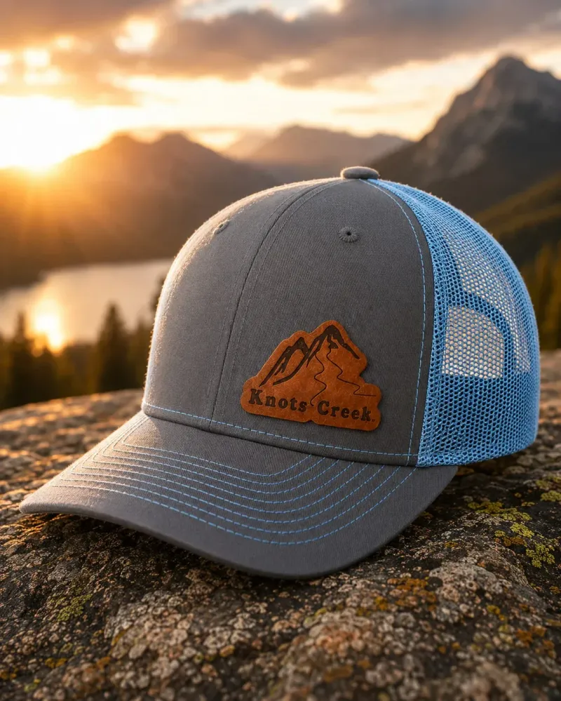 Knots Creek Leather Patch Trucker Hat
