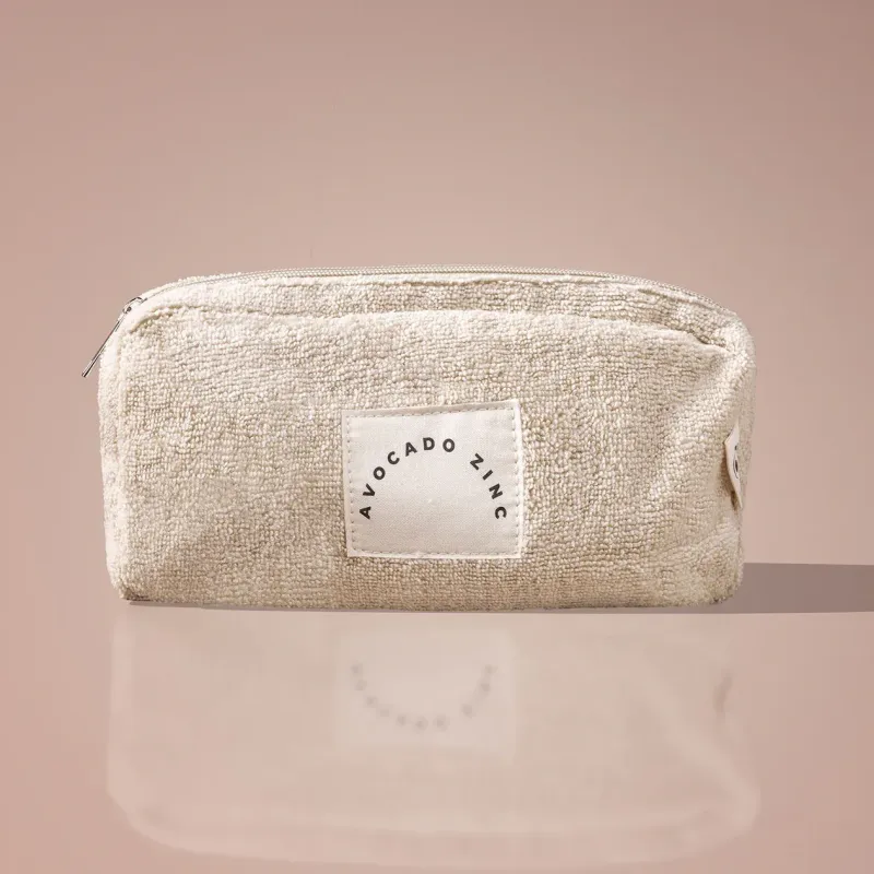 Pochette en paille en sable
