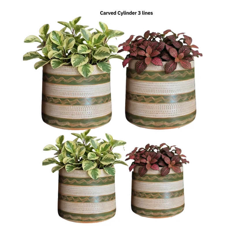Carved Cylinder  - Tres Verde