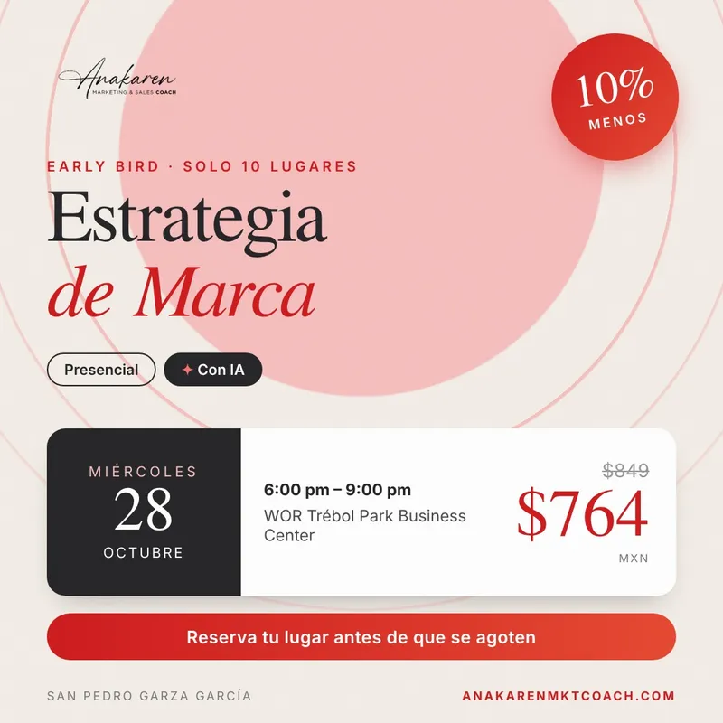 Early Bird - Estrategia de Marca - Presencial - Miércoles 28 de octubre