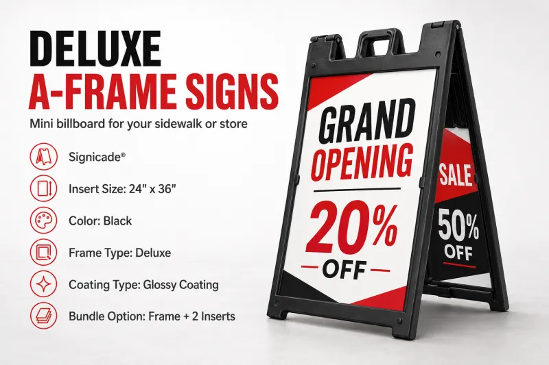 Deluxe A-Frame Signs – Signicade®