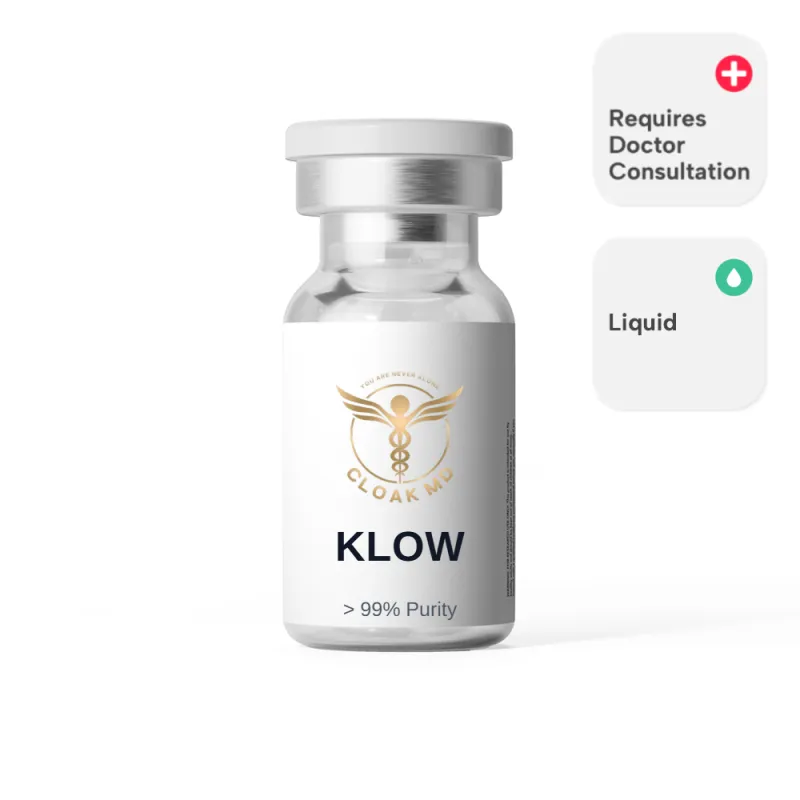 KLOW (BPC-157 / GHK-Cu / KPV / TB-500) 15/50/15/15mg (5mL) (Liquid)