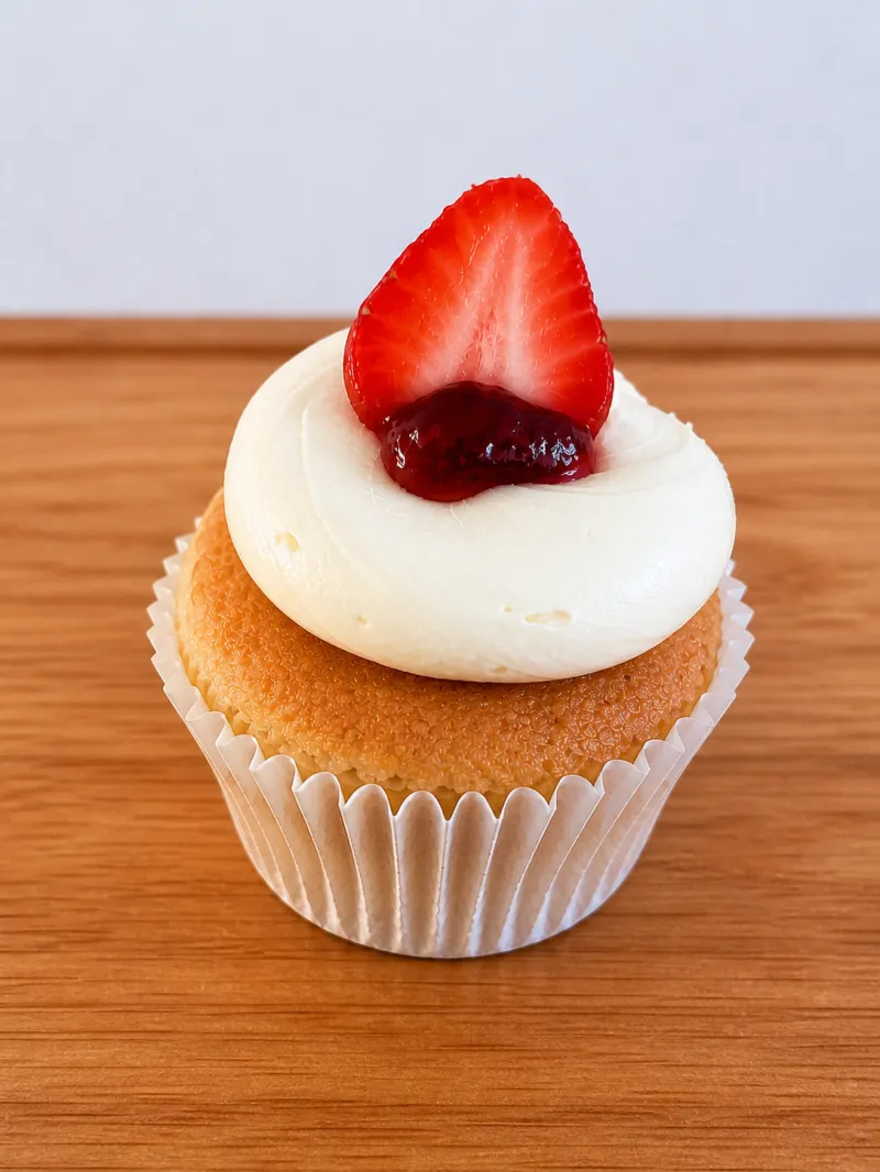 Vegan Strawberry Vanilla Cupcakes