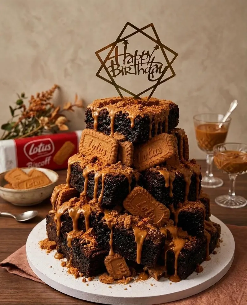 Vegan Brownie Stack