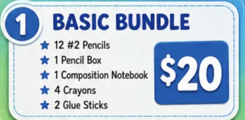  preschool bundle,  personalize school supplies  bundle            