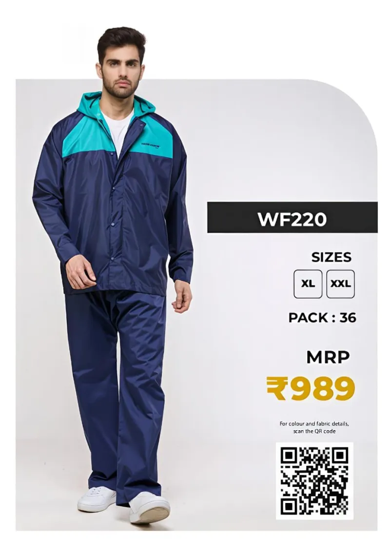 NavyAqua Pro Zeel Raincoat