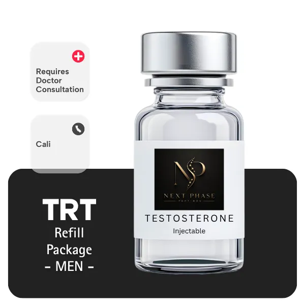 TRT CALI  Men's Refill Package 60 days (Cypionate 200mg/mL 10mL + Anastrozole 24×1mg)