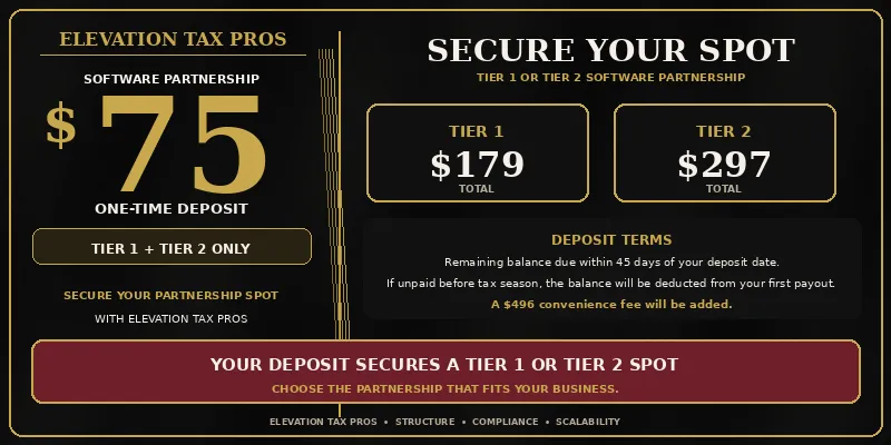 Software Tier Deposit 