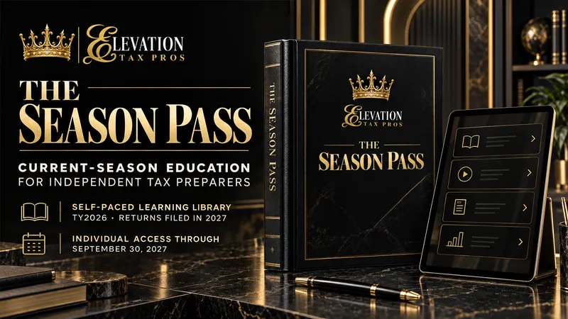  Elevation Tax Academy Continuing Education & Update Room 