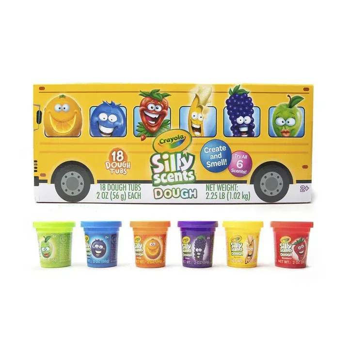 CRAYOLA SILLY SCHOOL BUS 18X 20Z DOUGH