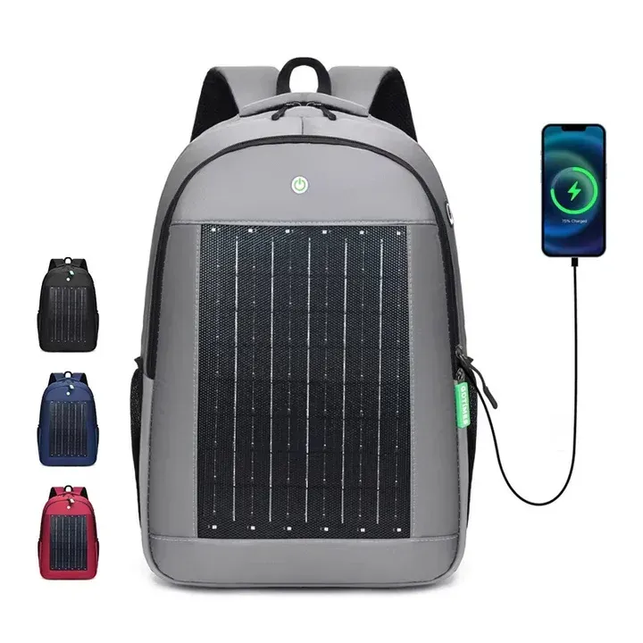 MOCHILA CON PANEL ELECTRICO AZUL