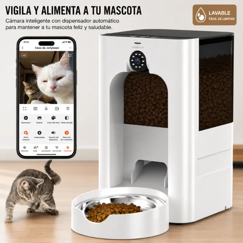Dispensador inteligente de comida para mascotas