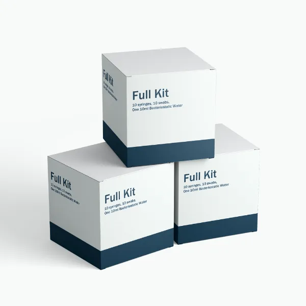Full Kit (10 syringes, 10 swabs, One 10ml Bacteriostatic Water)