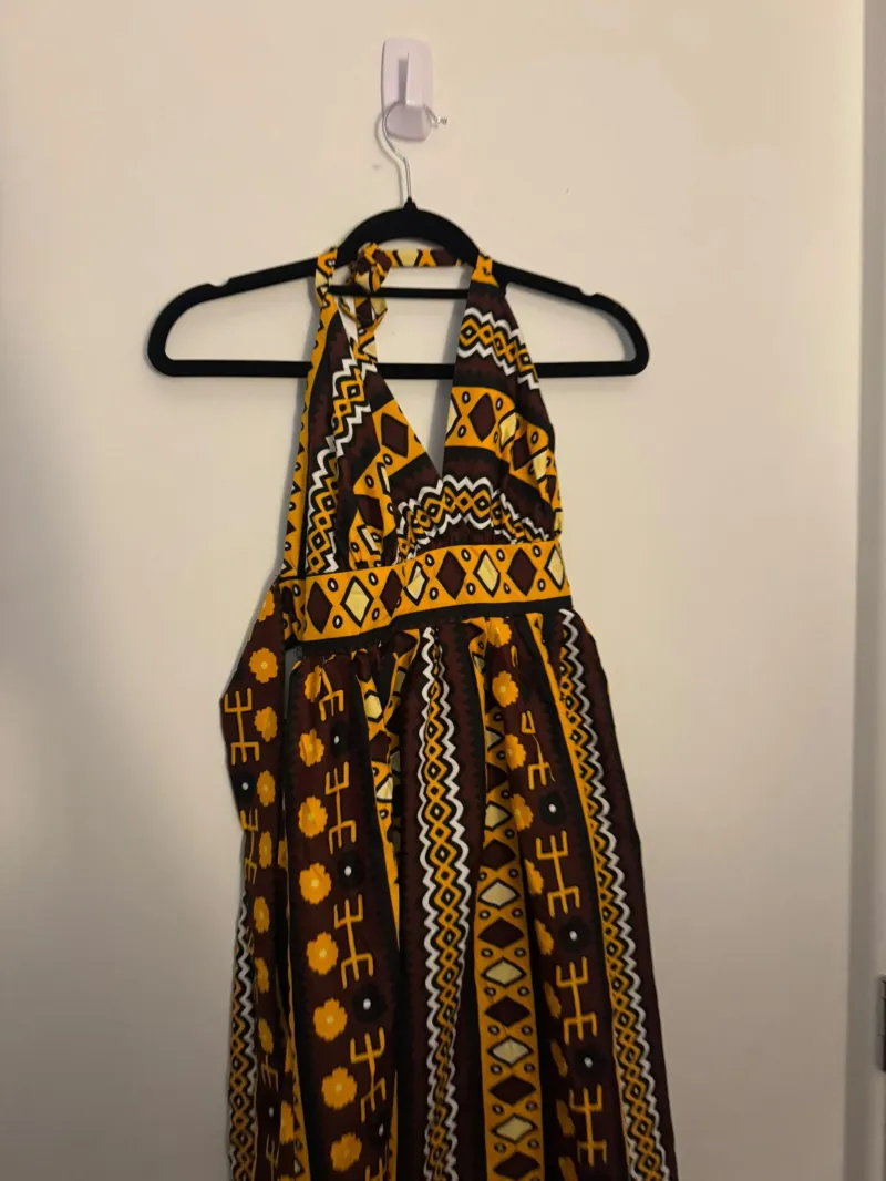 Open Back Strapped Dress