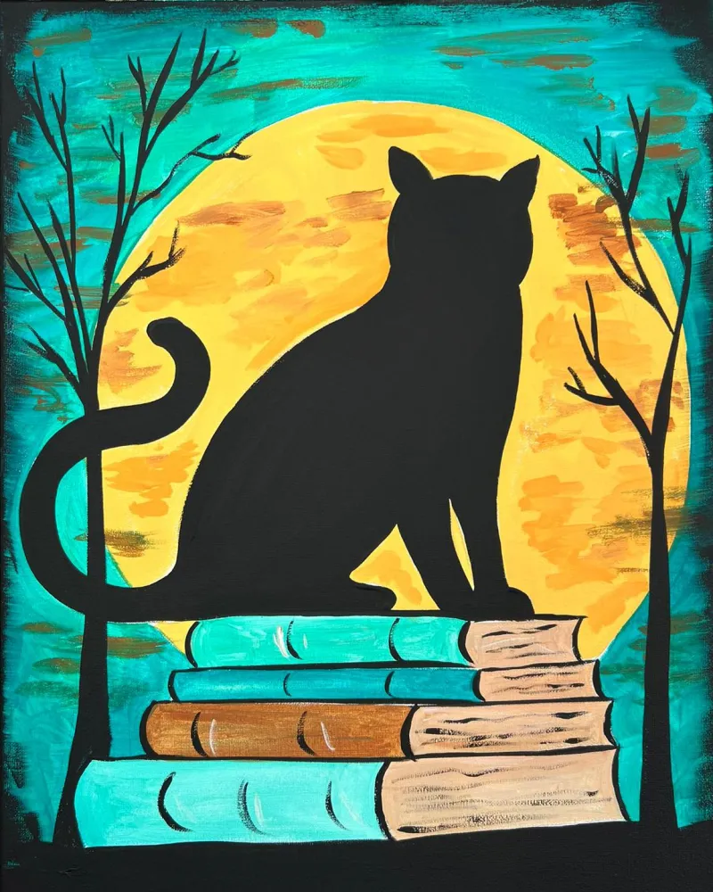 Cat and Moon (1)