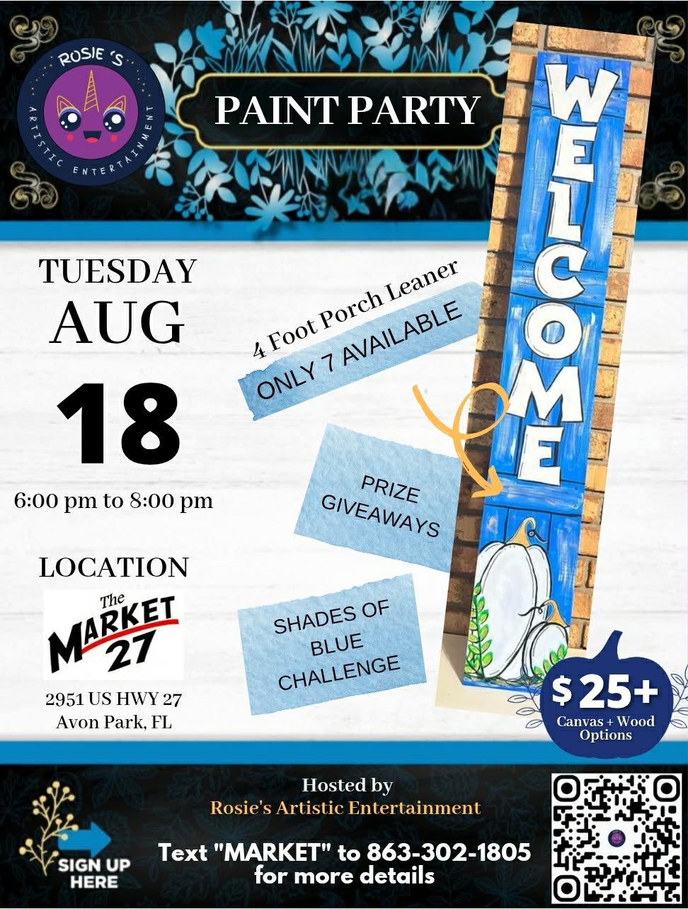 08.18.26 Shades of Blue Paint Party at Market 27