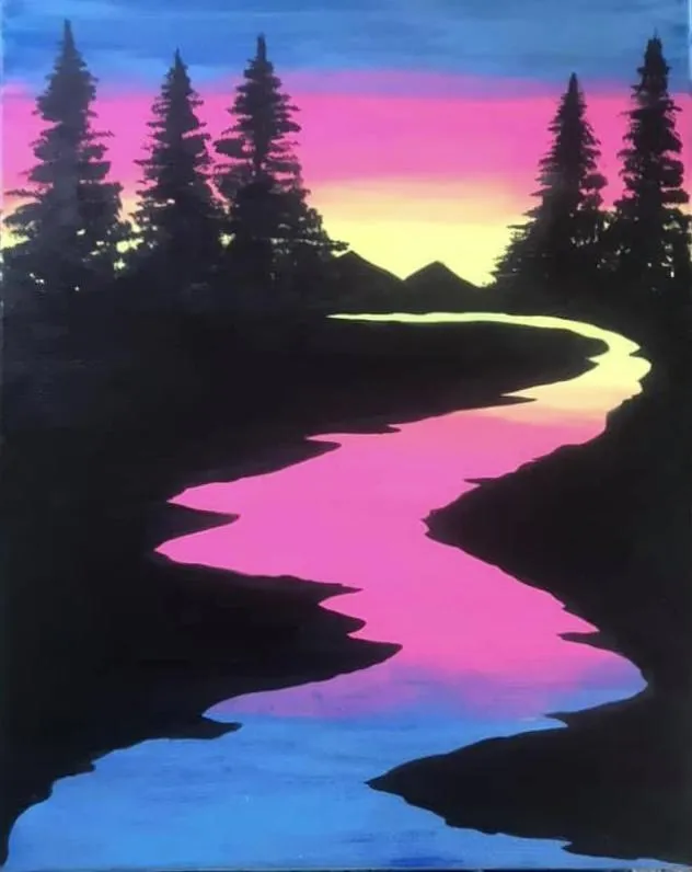 Black Light Landscape (2)