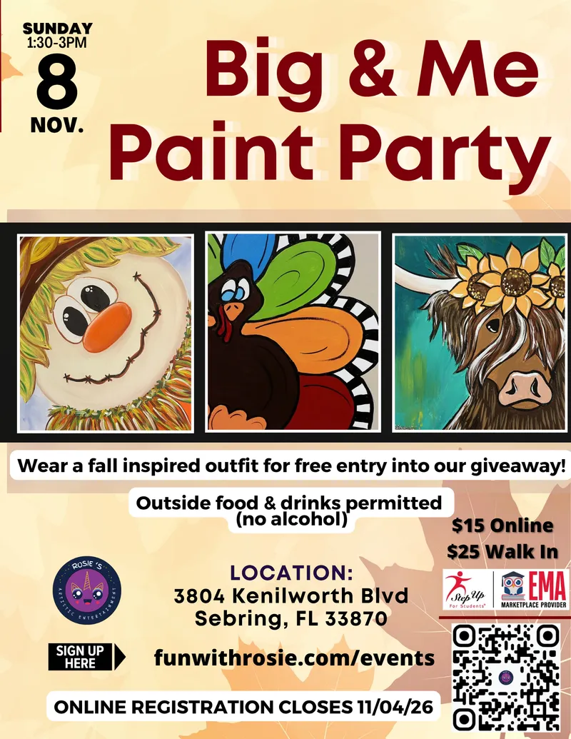 Big & Me Paint Party