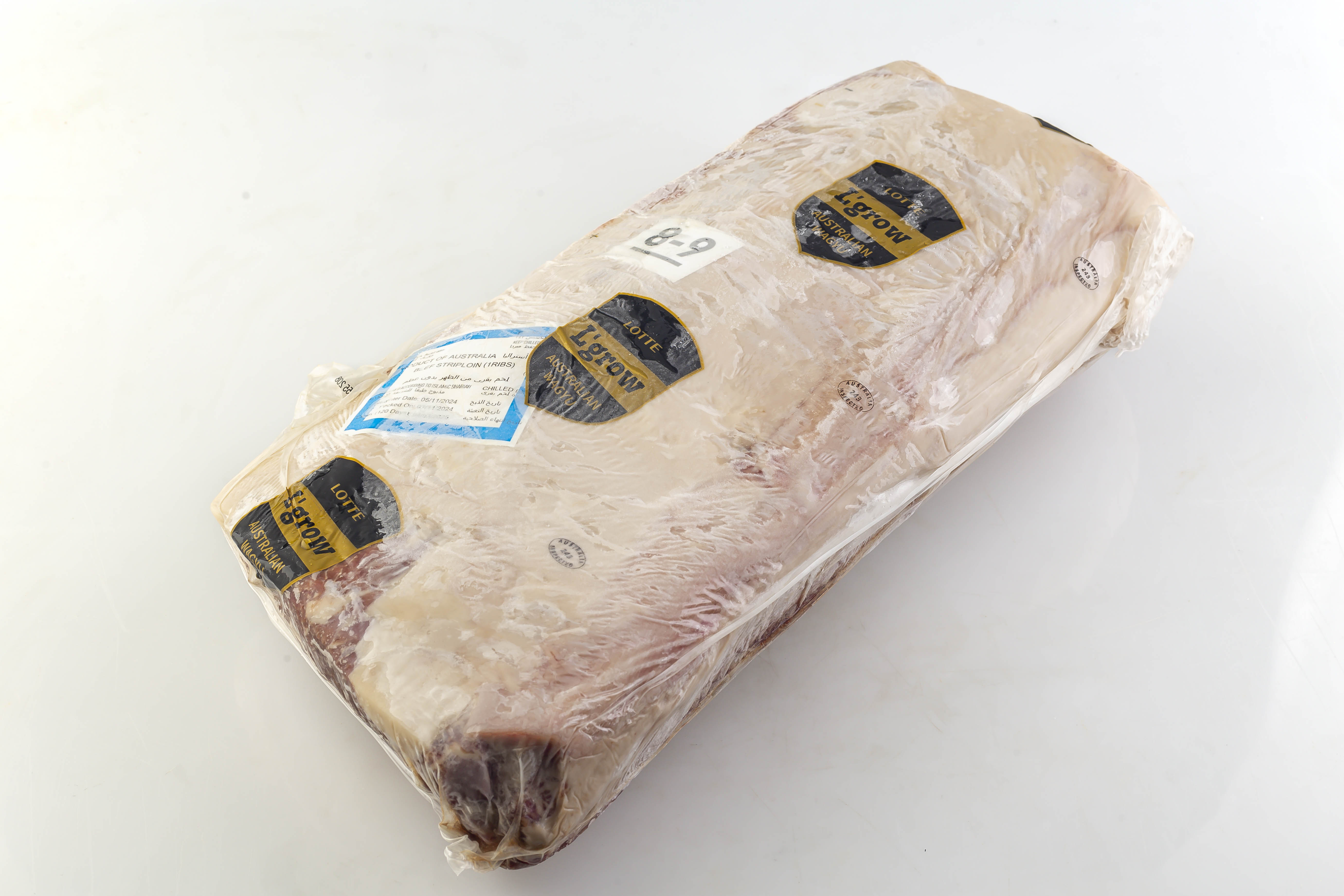 L'Grow Wagyu Striploin MB 8-9 (Whole Piece)