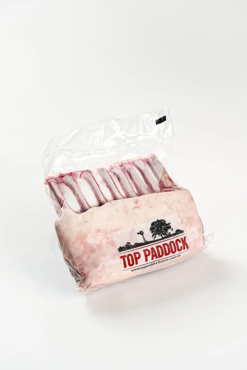 Top Paddock Lamb Rack Frenched, Cap On