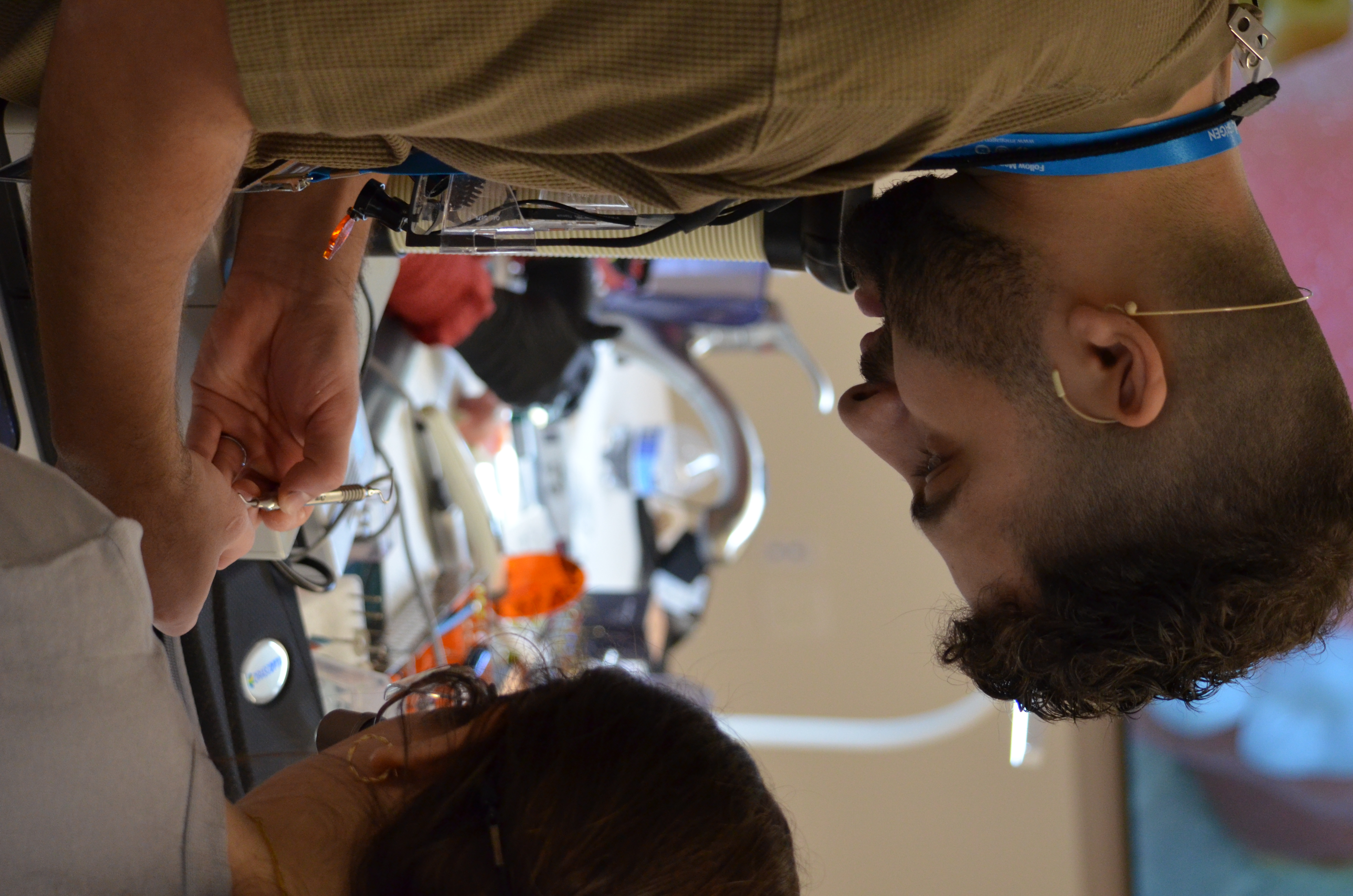 Dr. Faraj teaching implant technique to practicing dentists