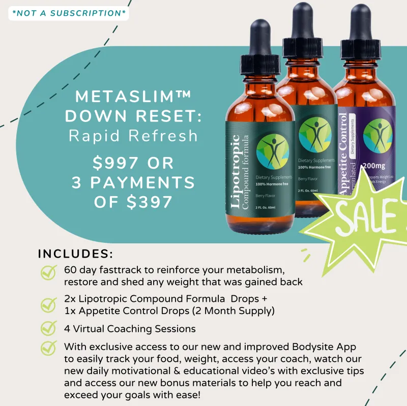 MetaSlim™ Down Reset: Rapid Refresh (2 PAYMENT OPTIONS) 