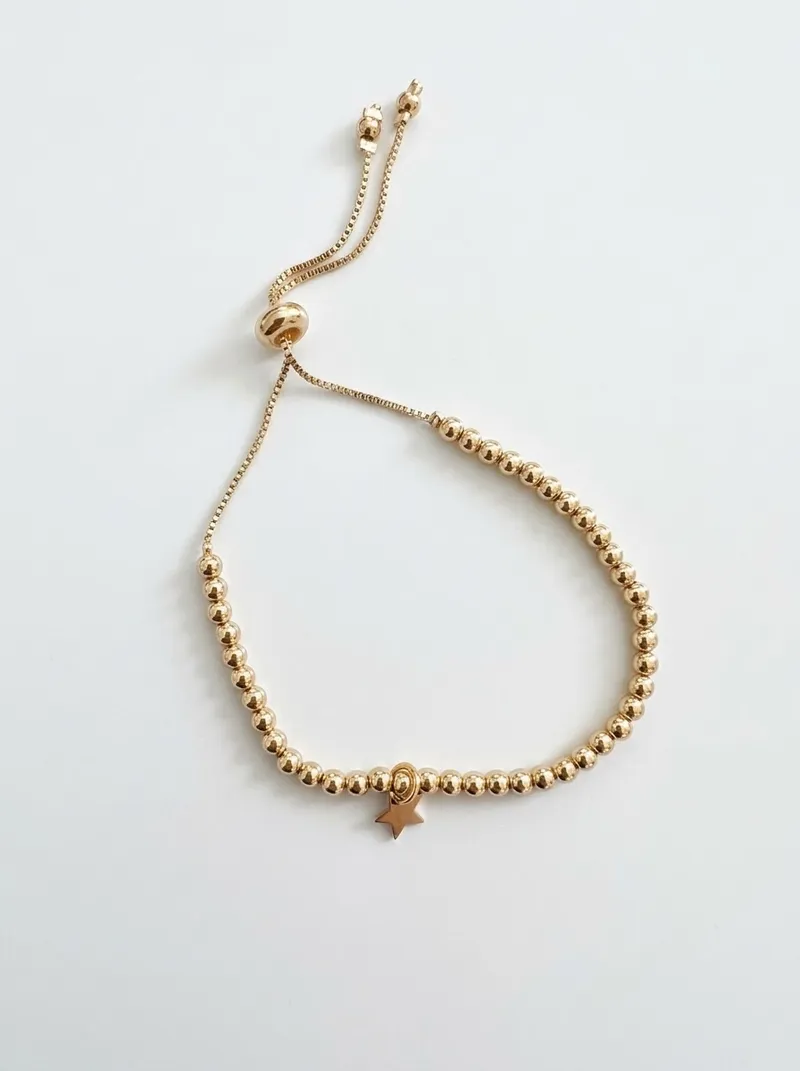 Gold Beads Bracelet