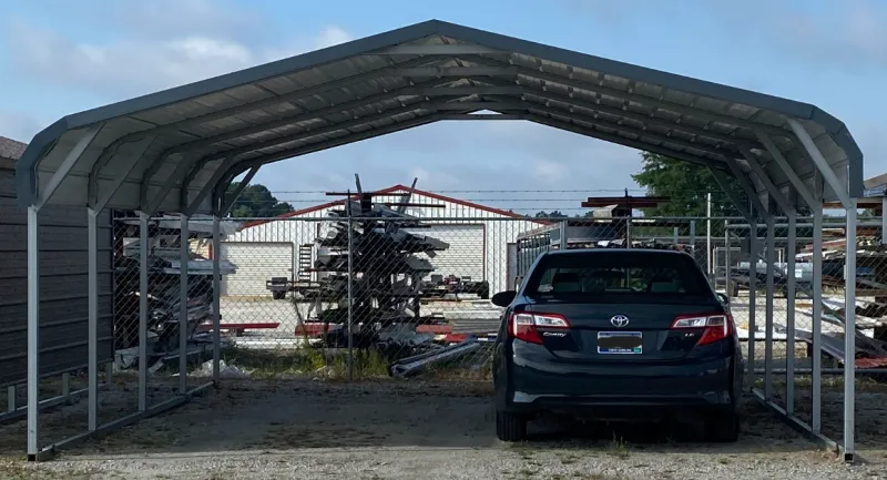 Demo #2: Bent Bow Carport 18' x 21' x 7' 
