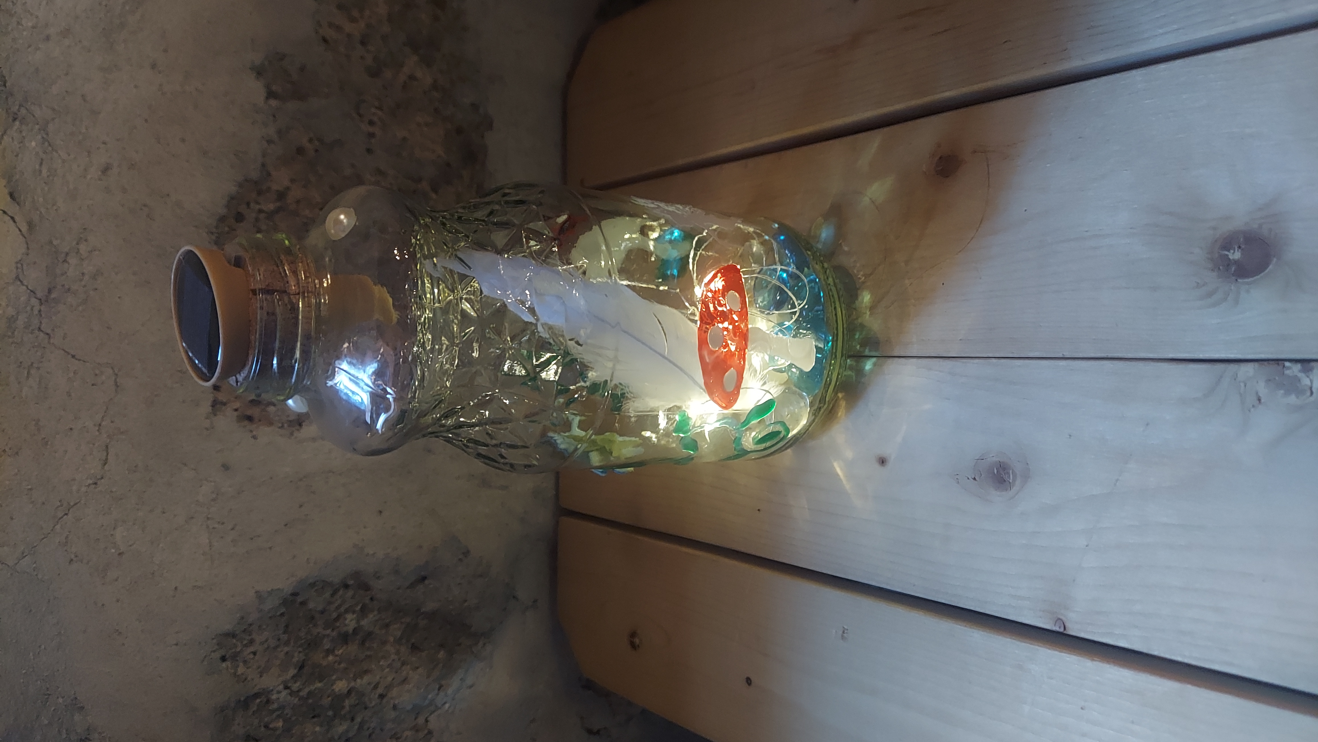 Mushroom, Flower, Fairy Juice Jar