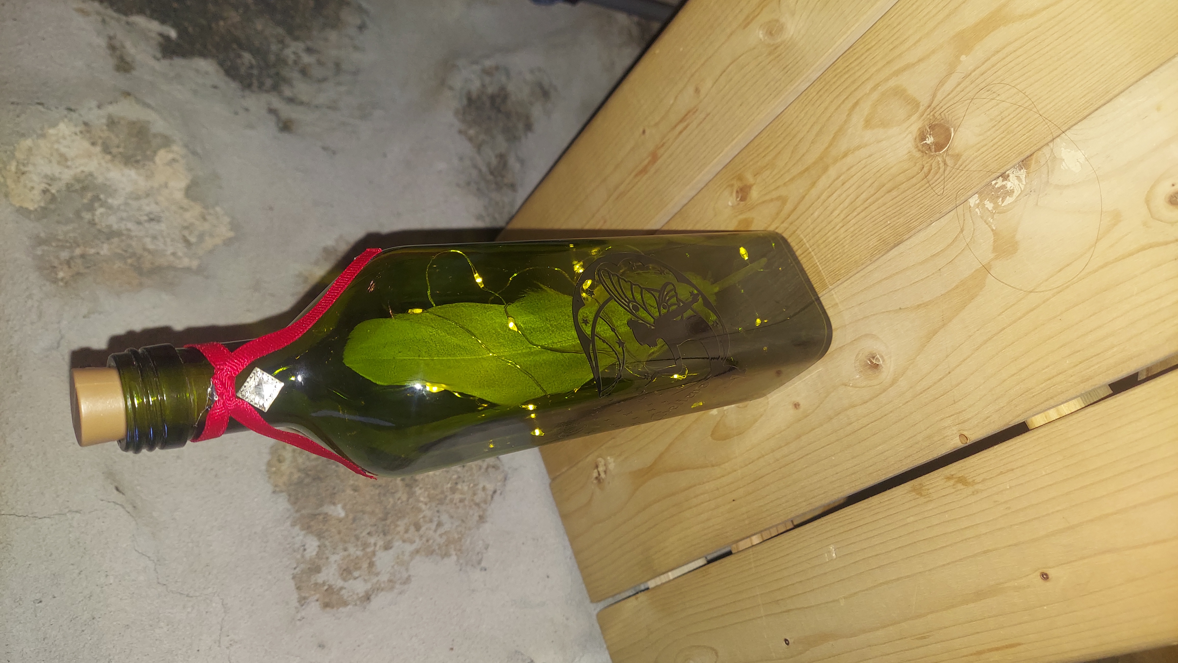 Green Oil Fairy Jar