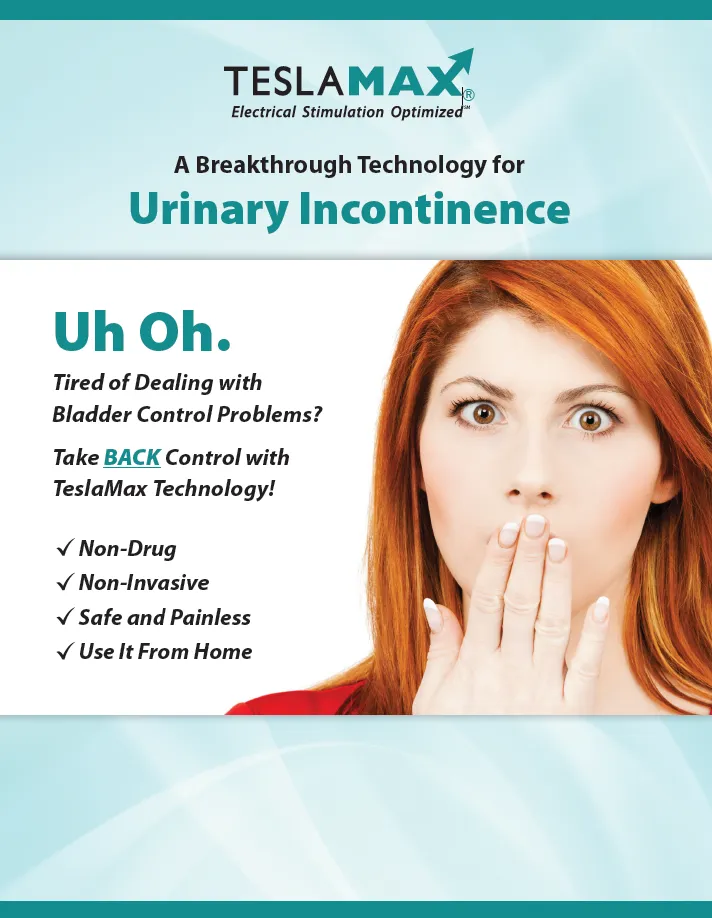 Full-Page TeslaMax Patient Brochure 25-Pack for Urinary Incontinence
