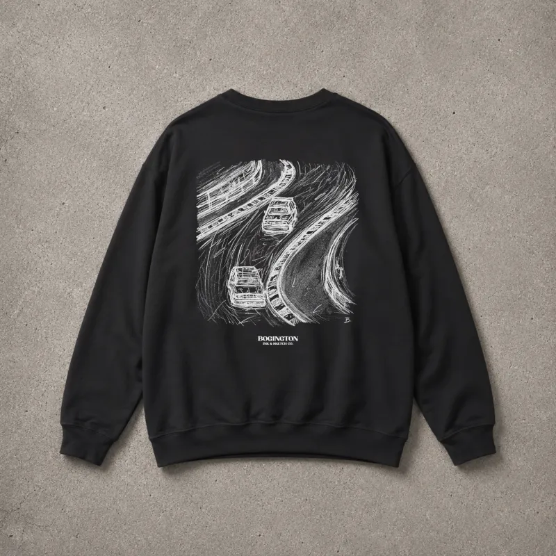 Slipstream Study Black Sweatshirt