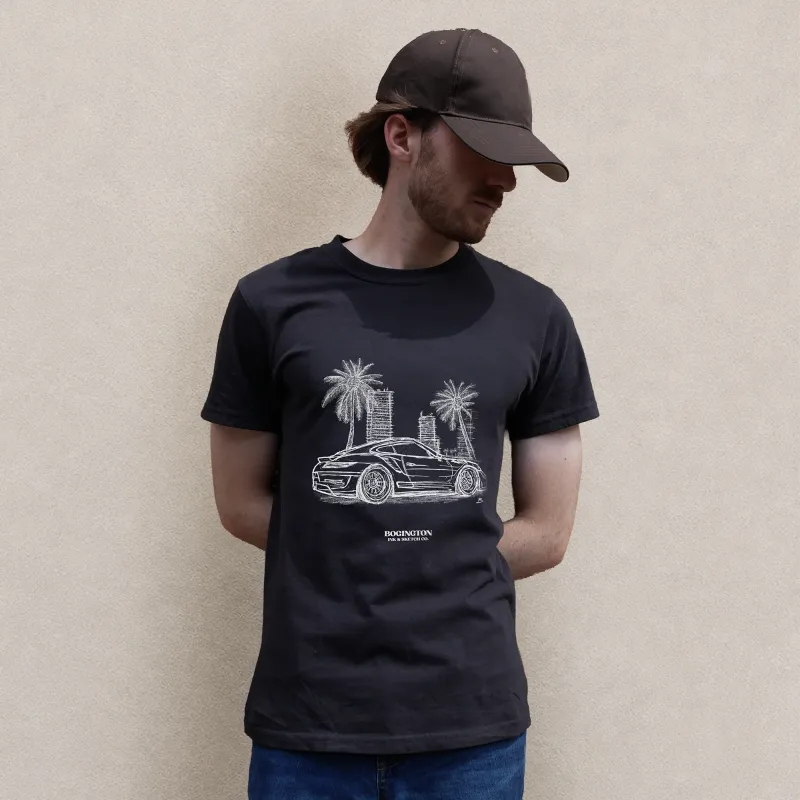 Palm Run Black T-Shirt