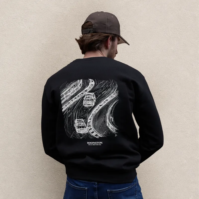 Slipstream Study Black Sweatshirt